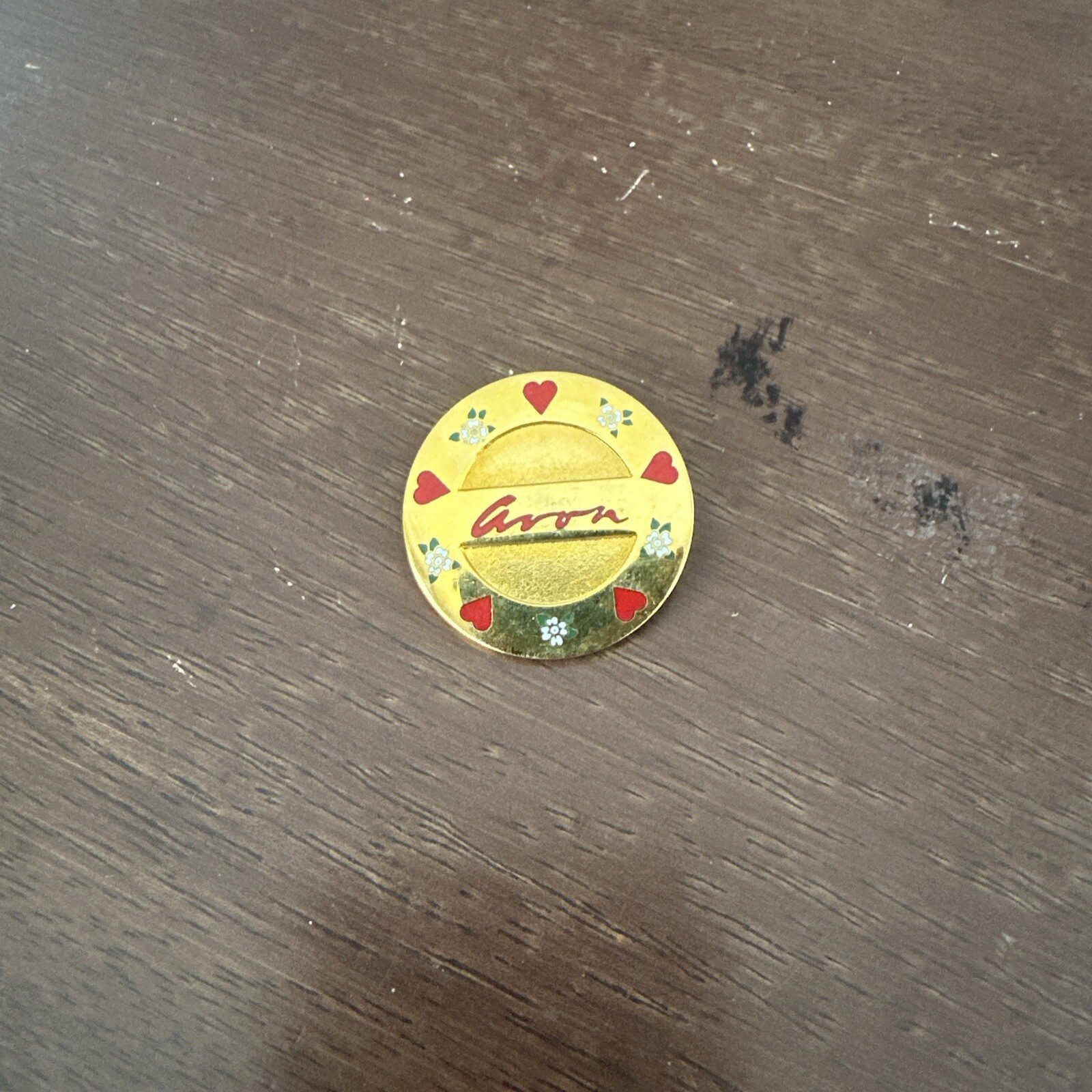 Avon Hearts & Flowers Pin