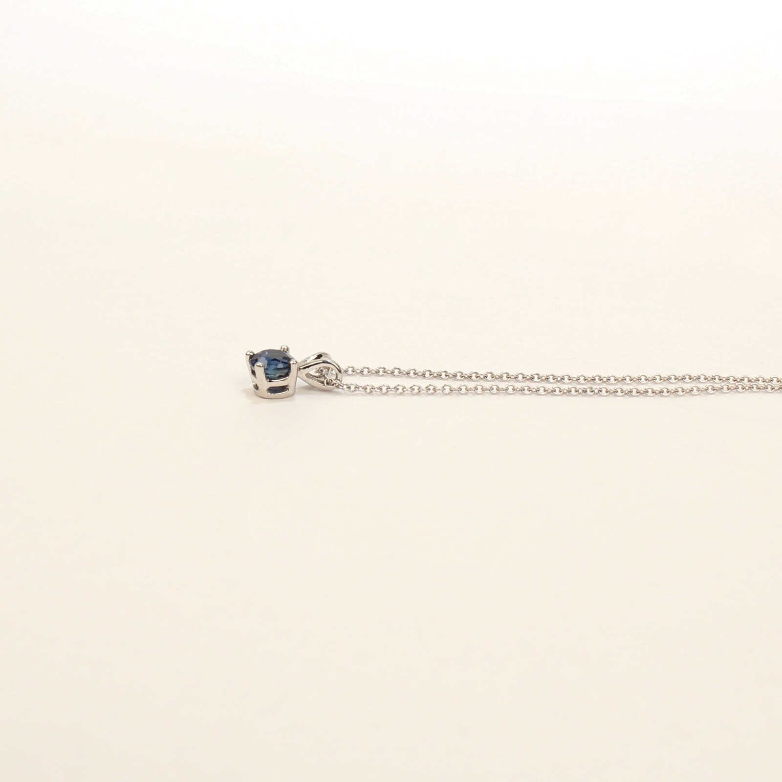 Vintage 14k White Gold and Sapphire Pendant Necklace – VR