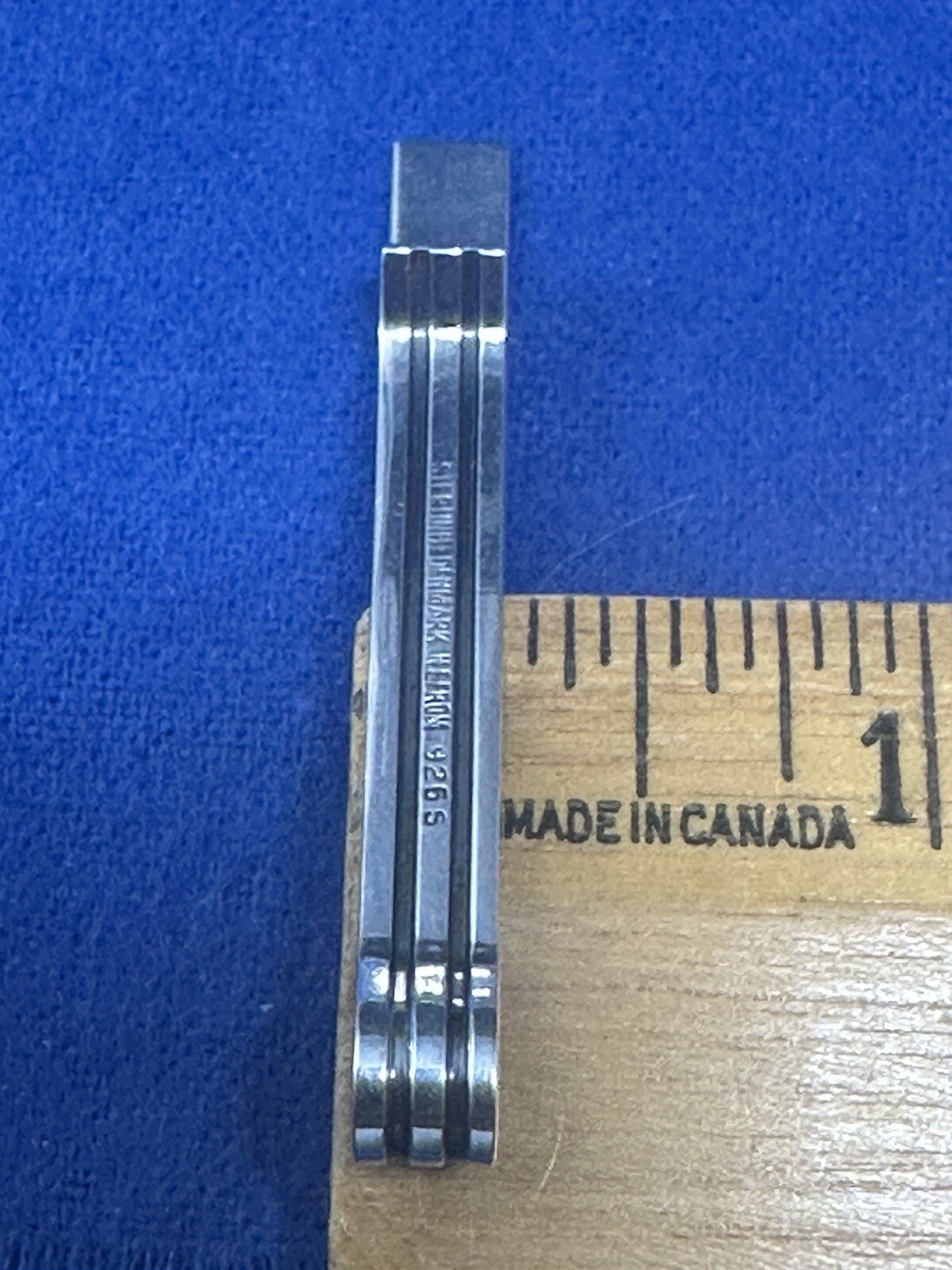 MID CENTURY MODERN NEILS ERIK FROM DENMARK STERLING TIE CLASP / BAR