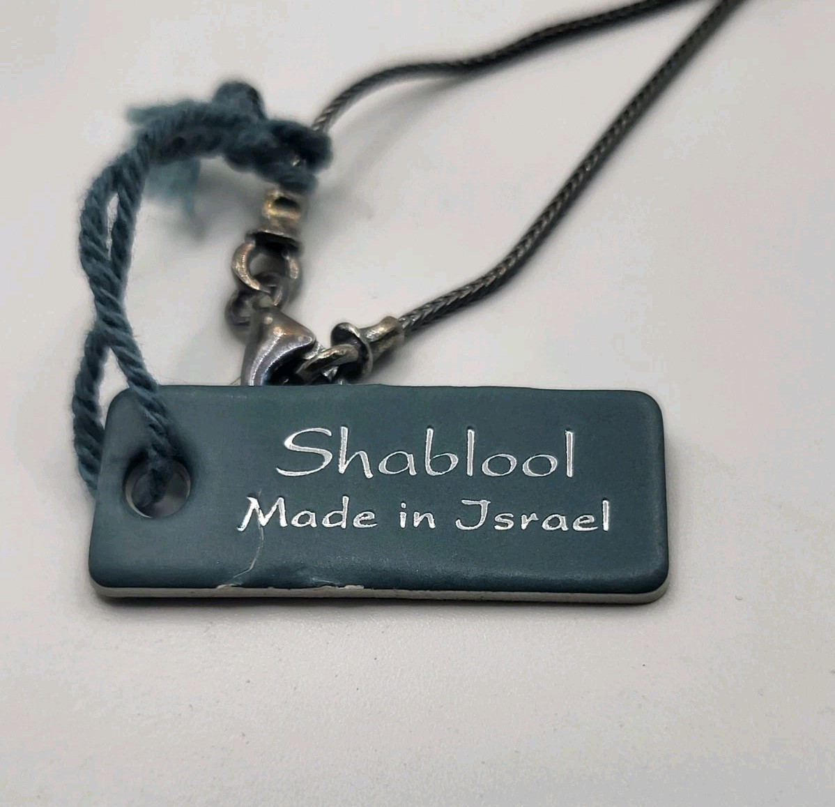Vtg Signed Israel Didae Sterling Ornate Scroll Necklace Goshenite Beryl Gemstone