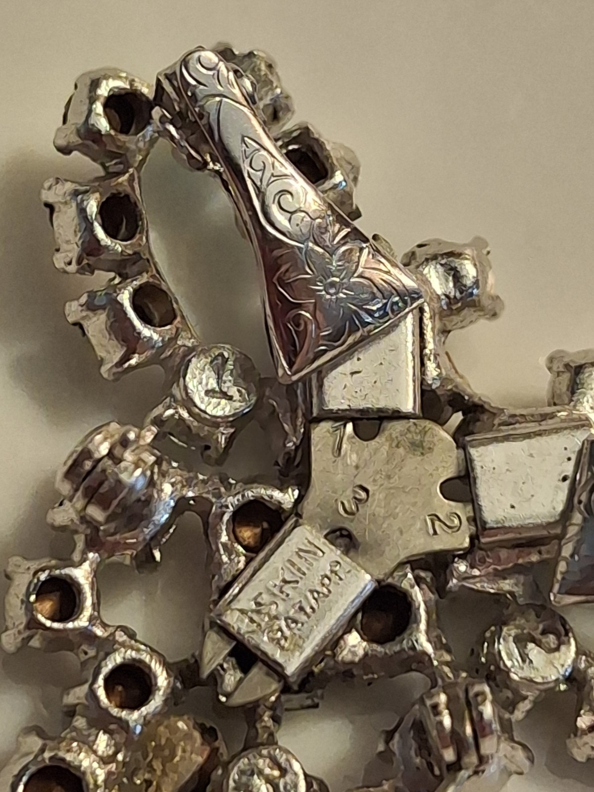 ISKIN Modular 3-in-1 Piece Convertible Brooch Pin & Clip Earrings 1940 Art Deco