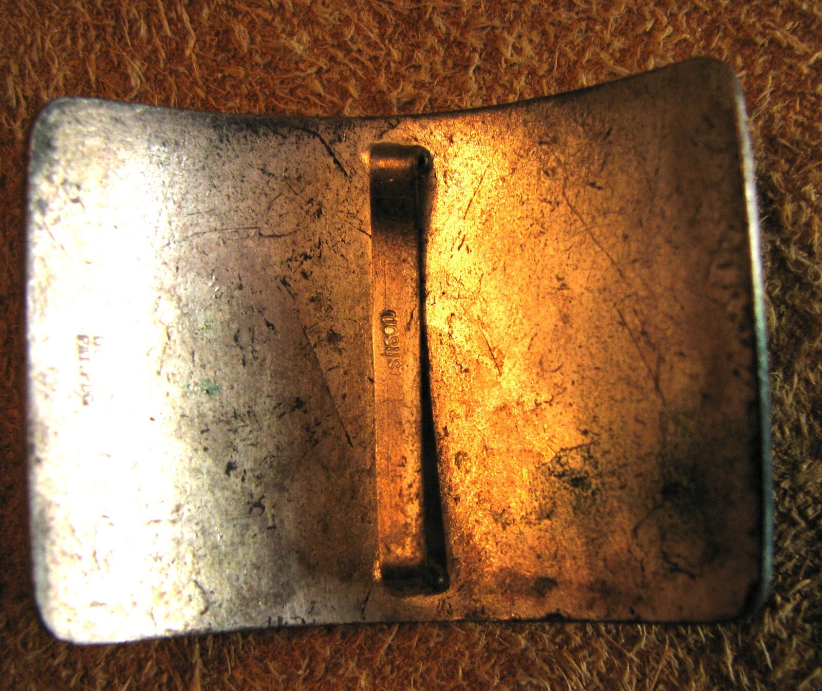 Fishson, Henry Fishel & Sons Mfg. Brooch Buckle – Enamel Design Front 2″ x 1.5″