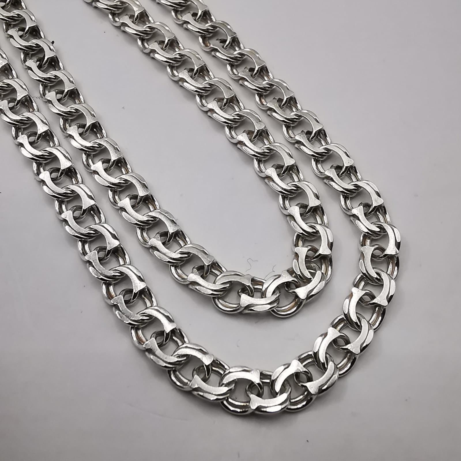 Vintage Beautiful Jewelry Chain Necklece,925 Sterling Silver,Signed , 13,45g