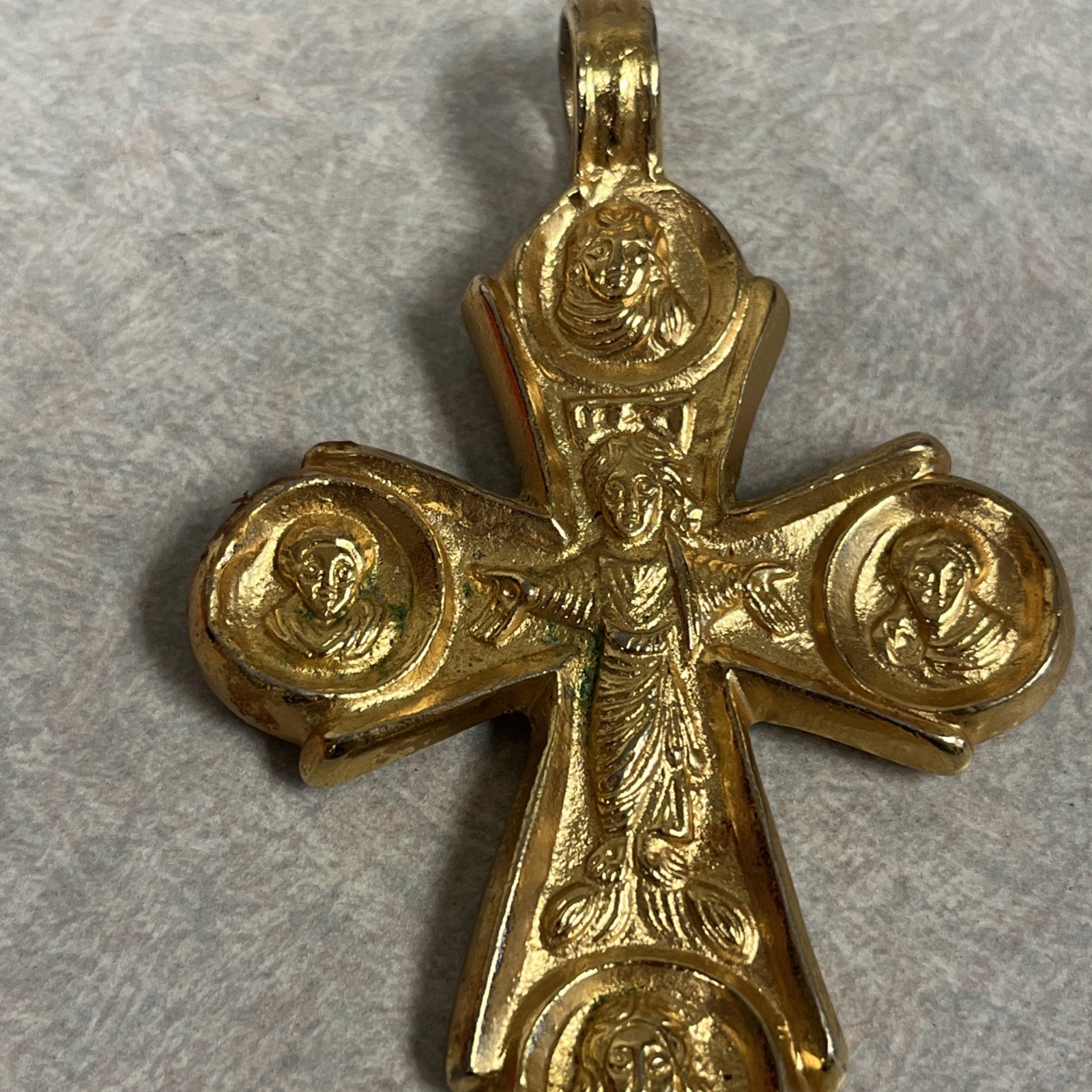 Alva Museum Replica Goldtone Byzantine Gothic Cross Pendant