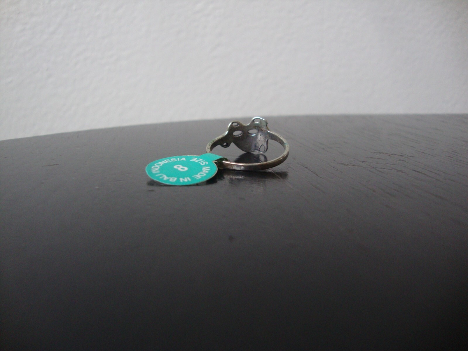 VINTAGE 1980s OPENWORK 3D GREEK DRAMA MASK RING STERLING SILVER STAMP 925 SZ 8