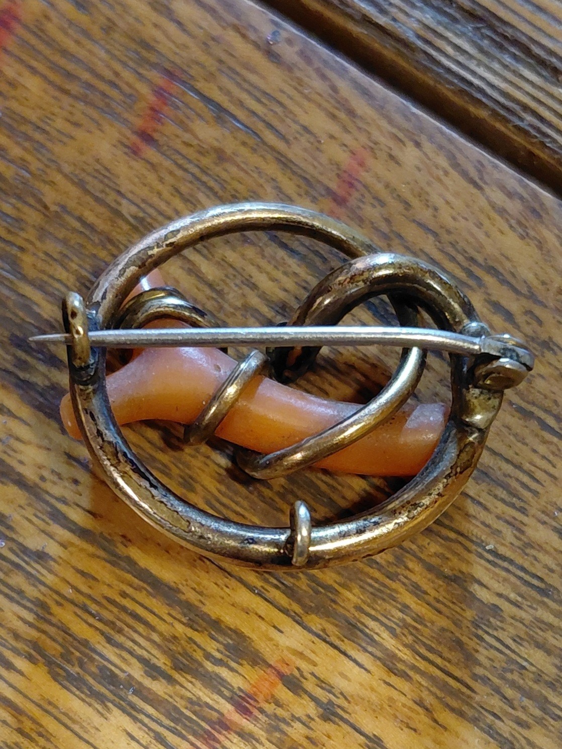 ANTIQUE VICTORIAN GOLD FILLED BRANCH CORAL BROOCH BAR PIN UNMARKED