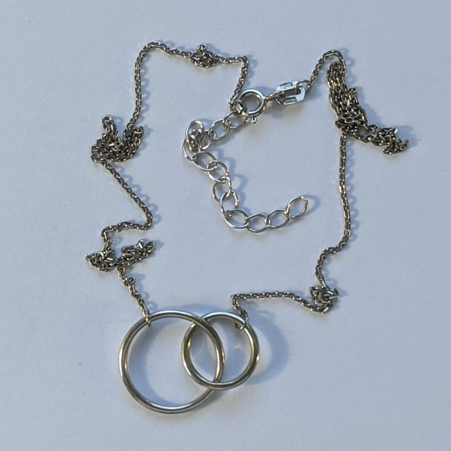 Vintage Necklace sterling silver 925. Сhain length 45 cm. Weight 2.97 g.