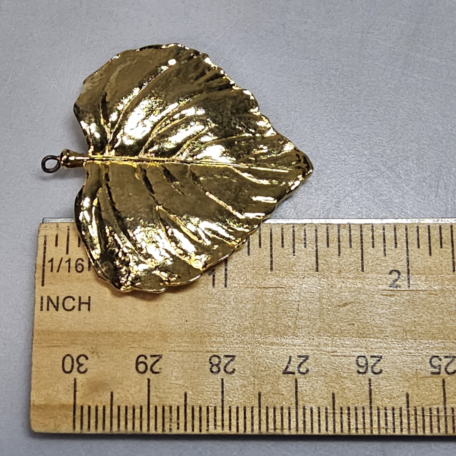 Vintage Gold Dipped Leaf Pendants Set Nature Lover Gift Botanical Flora
