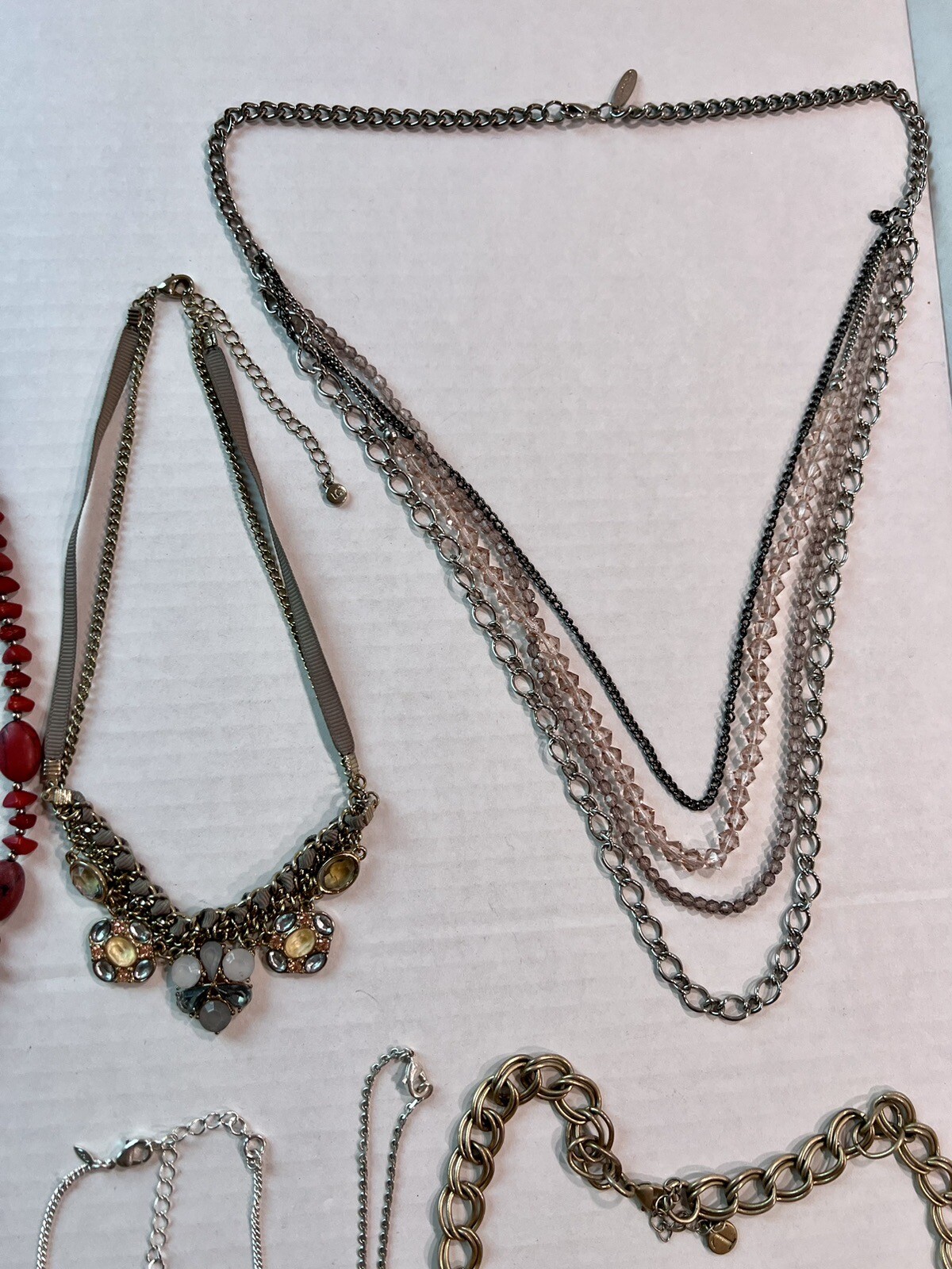 Designer Necklaces Lot Danielle Stevens Avon Chaps Monet Talbots LC 14-28” 9ct