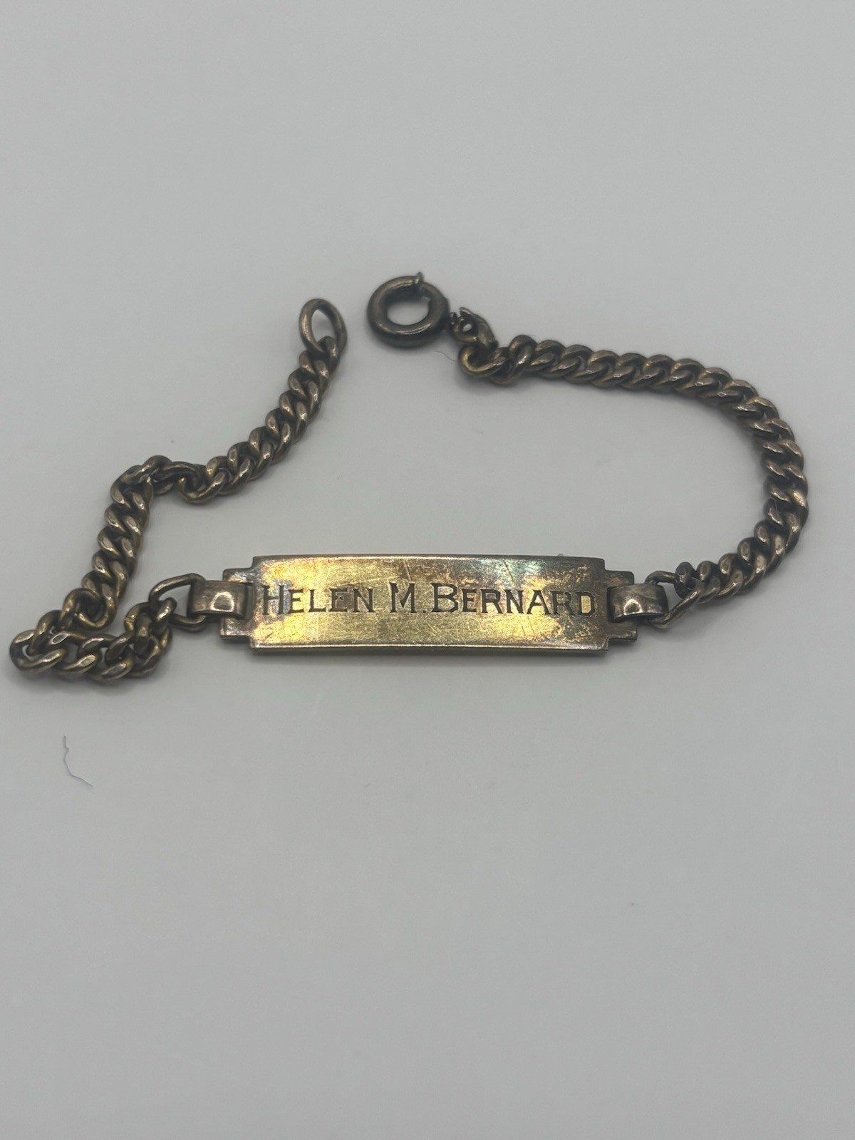 WW2 ID bracelet 1/20 12K Gold On SS