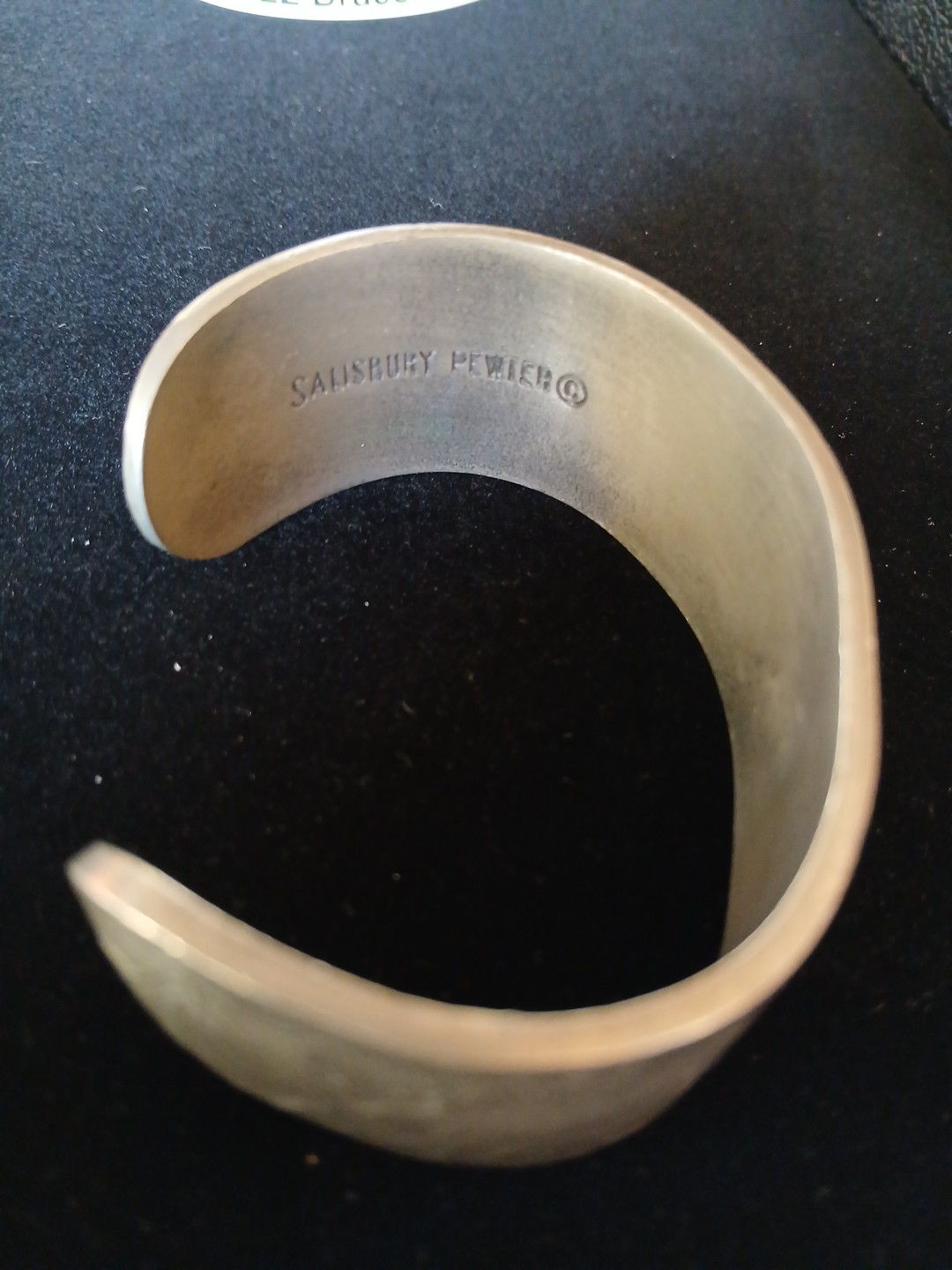 August Flower Salisbury Pewter Bracelet Cuff