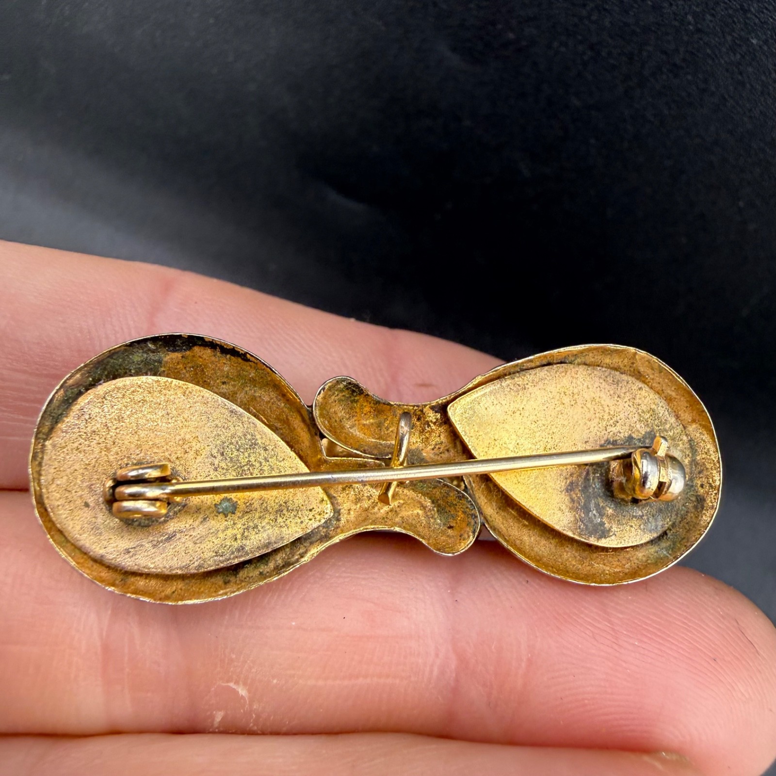 Vintage Gold Filled Brooch Victorian Revival Buckle