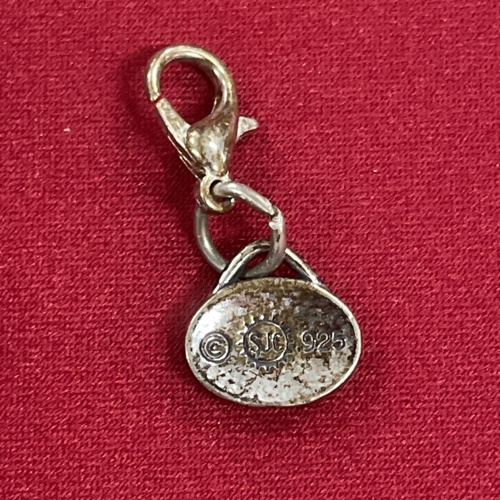 Gold Plated Sterling Silver 925 SJC Sister Charm With Lobster Clasp