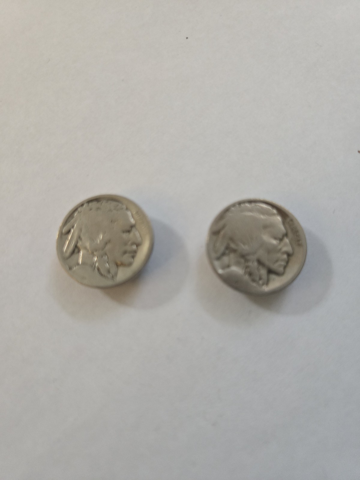 Vtg Authentic “D” Mint Buffalo Nickel Tuxedo Studs Genuine Denver Mint 1913-1938