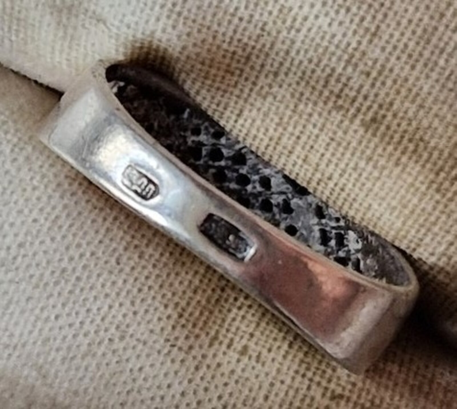 Vintage Soviet USSR ring sterling silver 925 ⭐ Size 8 Weight 2.4 g.