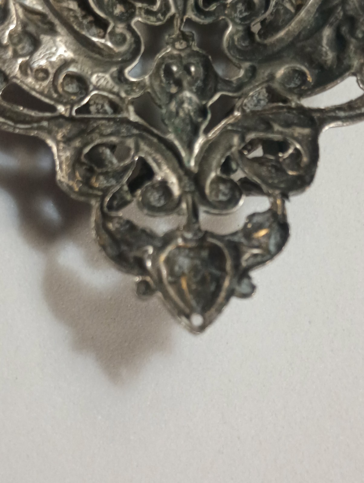 Rare, Vintage Broach/Dress Clip from 1895 To 1910 Era. Sterling Silver Plated.