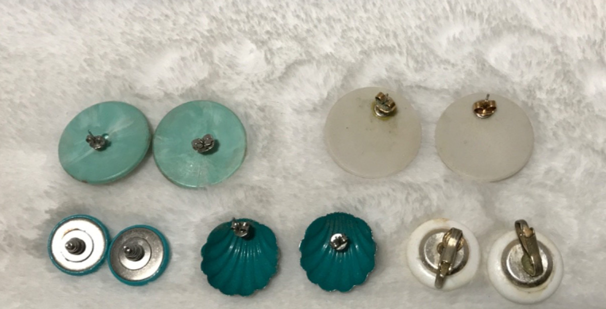 Vintage 15 Pieces Faux Turquoise Costume Jewelry Necklace Earrings Bracelets