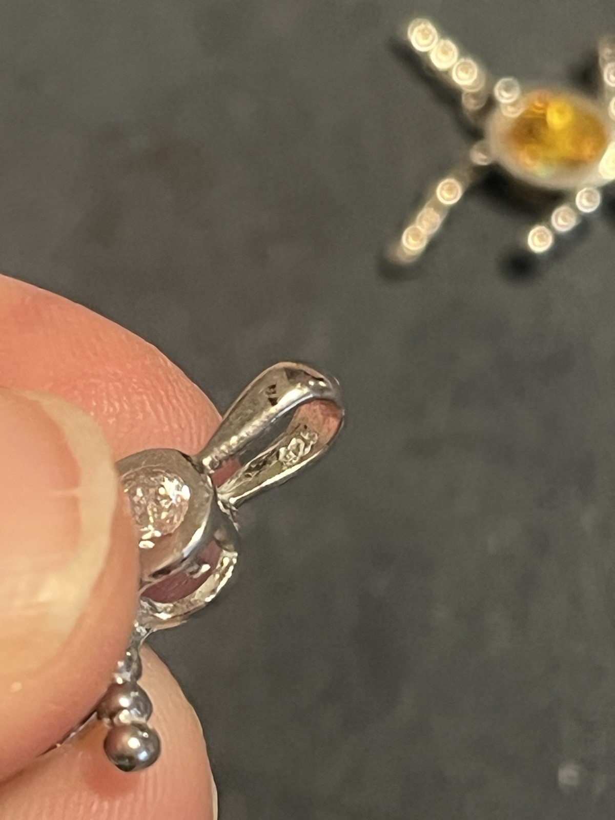 Vintage Sterling Silver May Birthstone People Charm