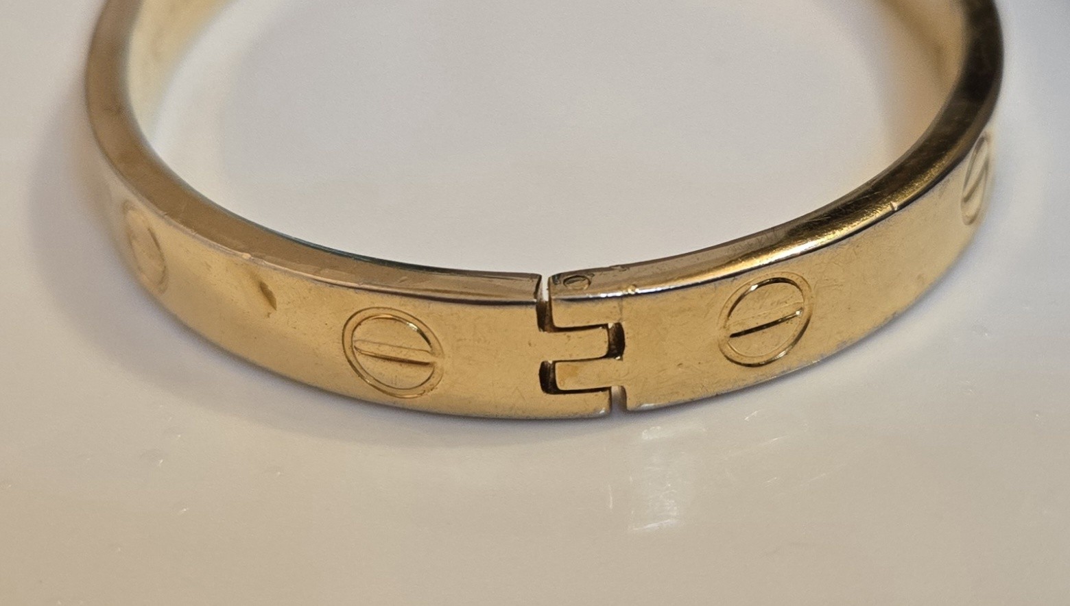 Vintage 1970 Charles Revson Aldo Cipullo “Love Bracelet” – Gold Electroplate