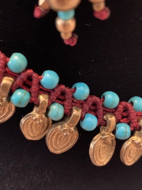Statement Necklace Handmade Paulina Barcelona OOAK Boho Ethnic Adjustable Spain