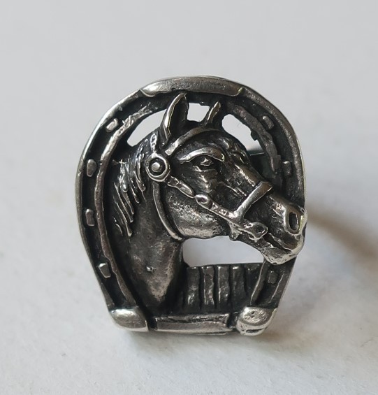 VTG Sterling Silver Jewelry LOT Vintage Horse Two Sterling Silver one gold plate