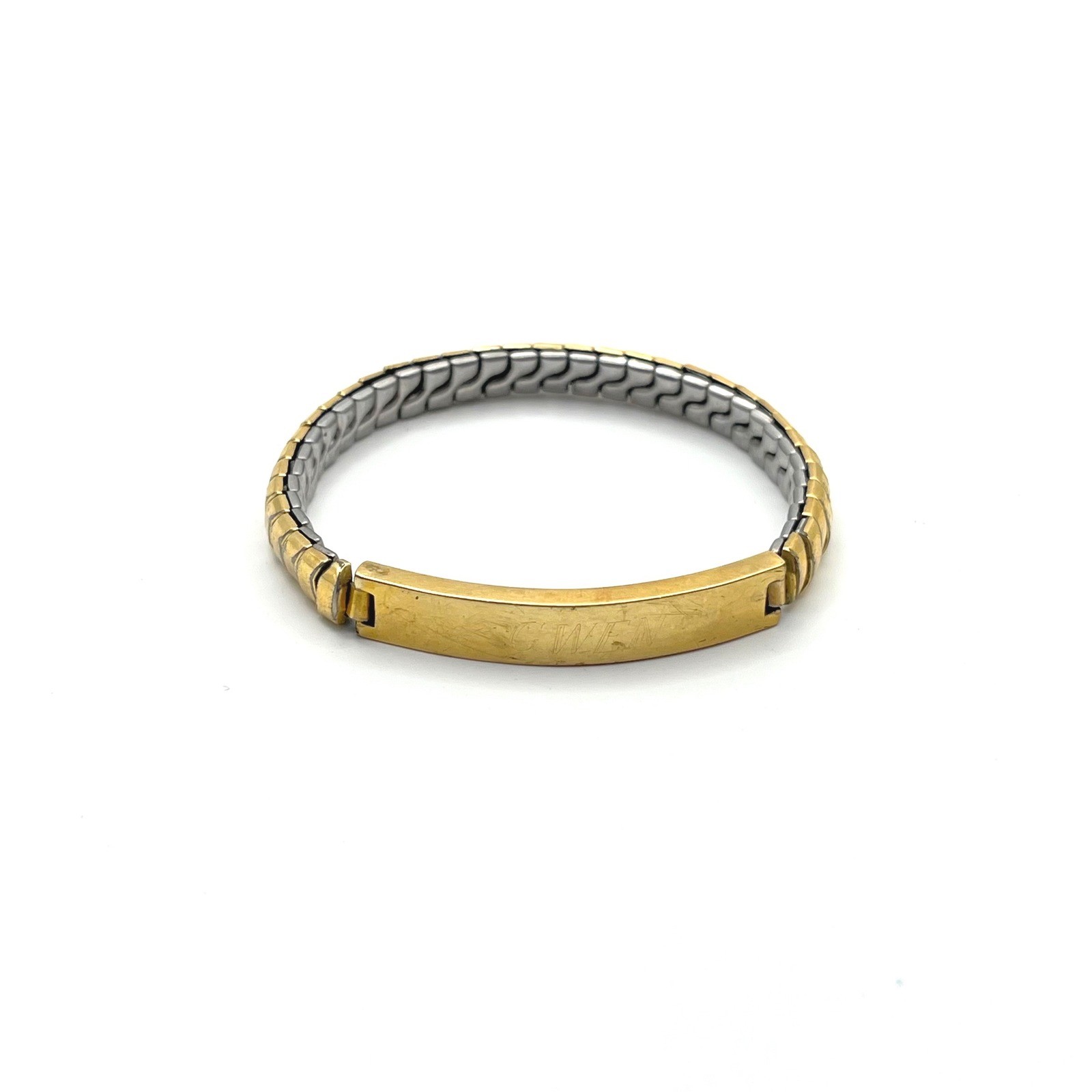 Flex-Let Vintage 1/15 12KT Gold Filled Gwen Engraved ID Expansion Bracelet
