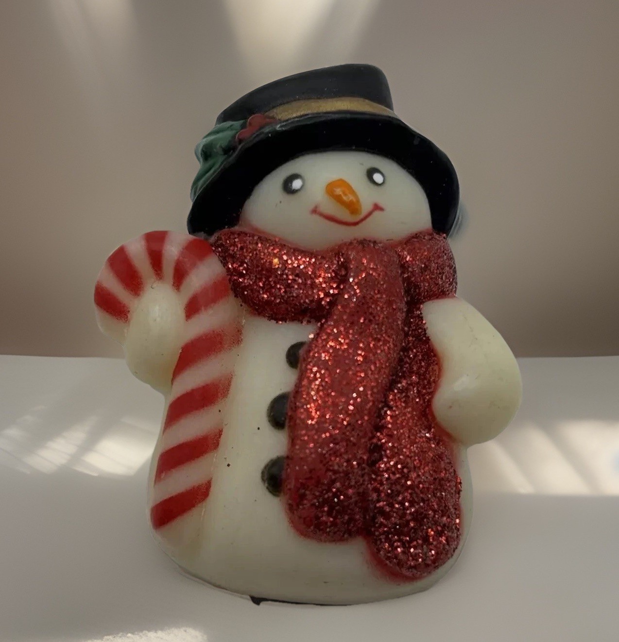 VTG Fun World Snowman Christmas Winter Pin
