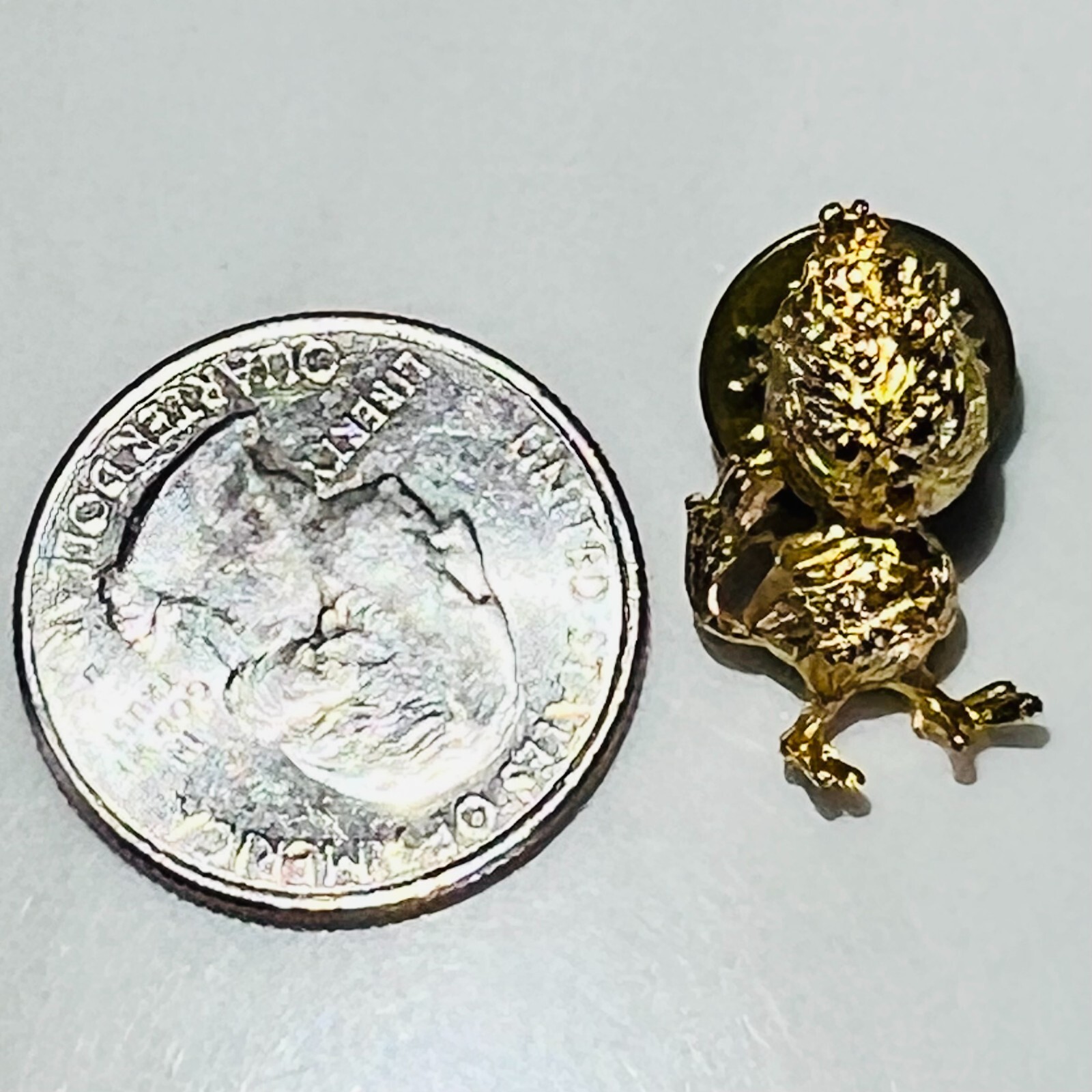 Vintage Easter Chick Brooch Lapel Pin Gold Tone Jewelry – Angry Chicken