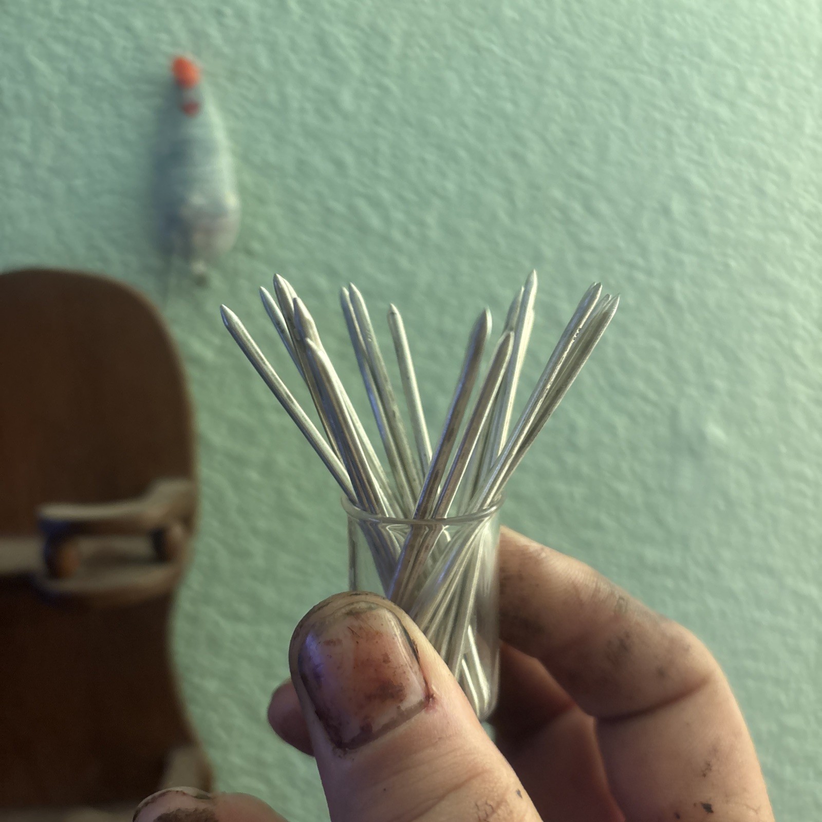 Sterling Silver Toothpicks/Hat Pins ~3g Each .925 Real Sterling Silver! Polishd