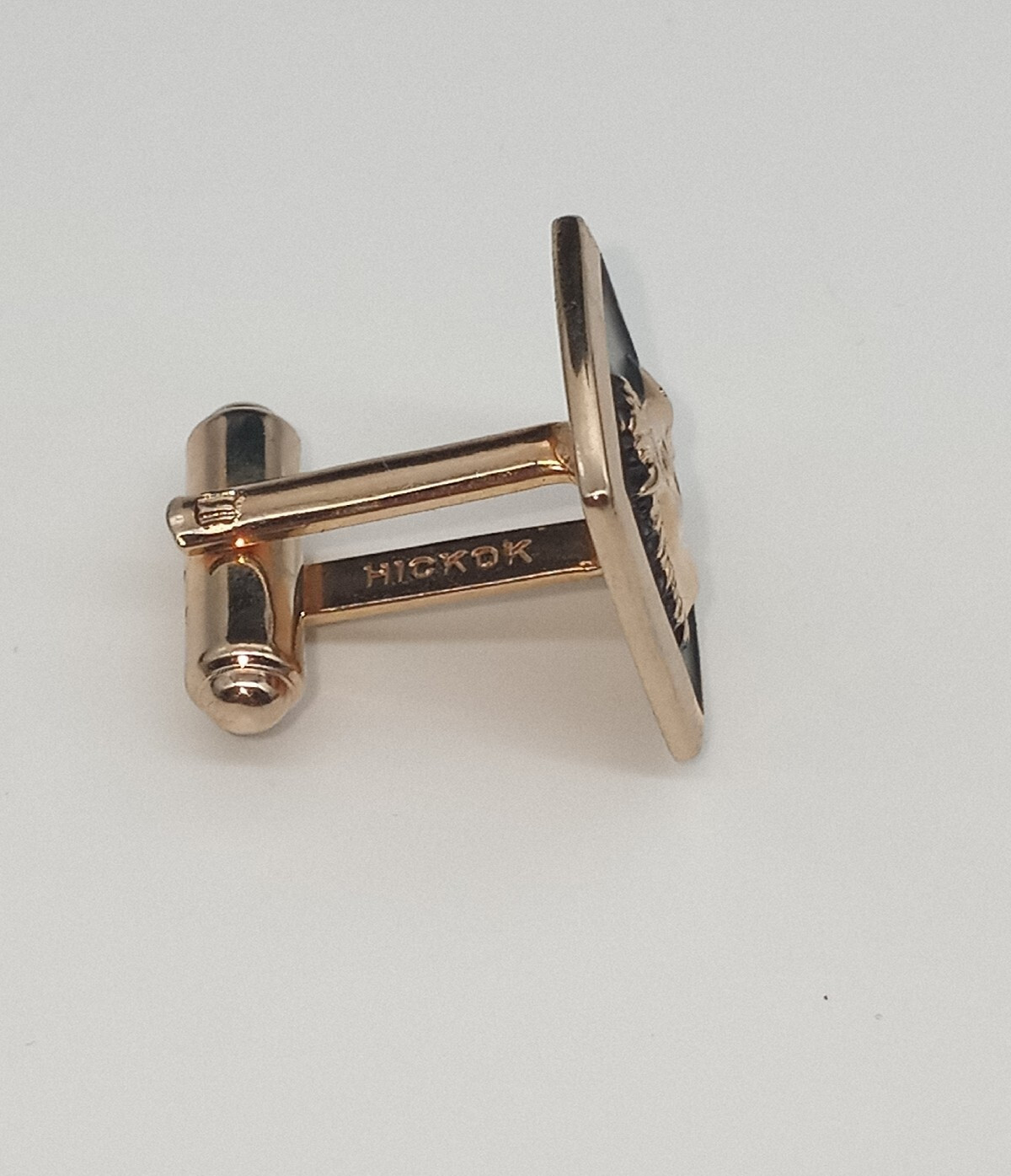 Vtg Hickok Single Cufflink Sparky Horse Mascot for AC Spark Plugs Smiling Horse