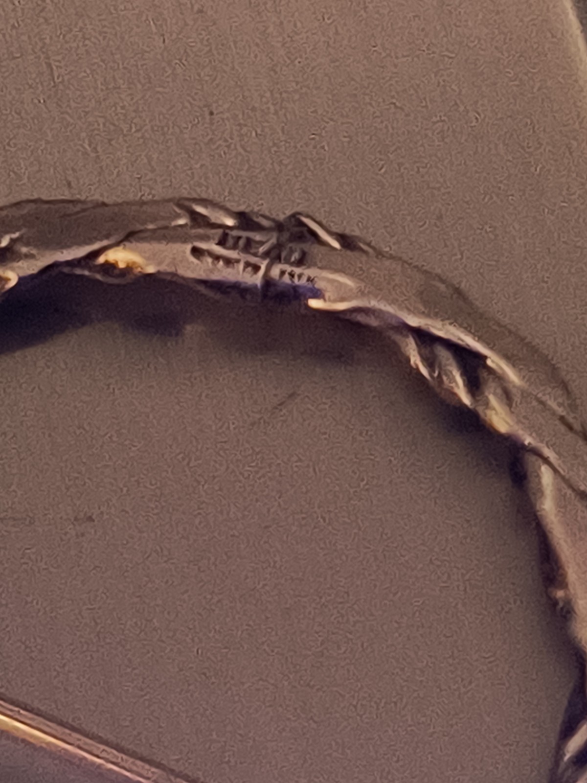Silver Twist Braid Brooch #536