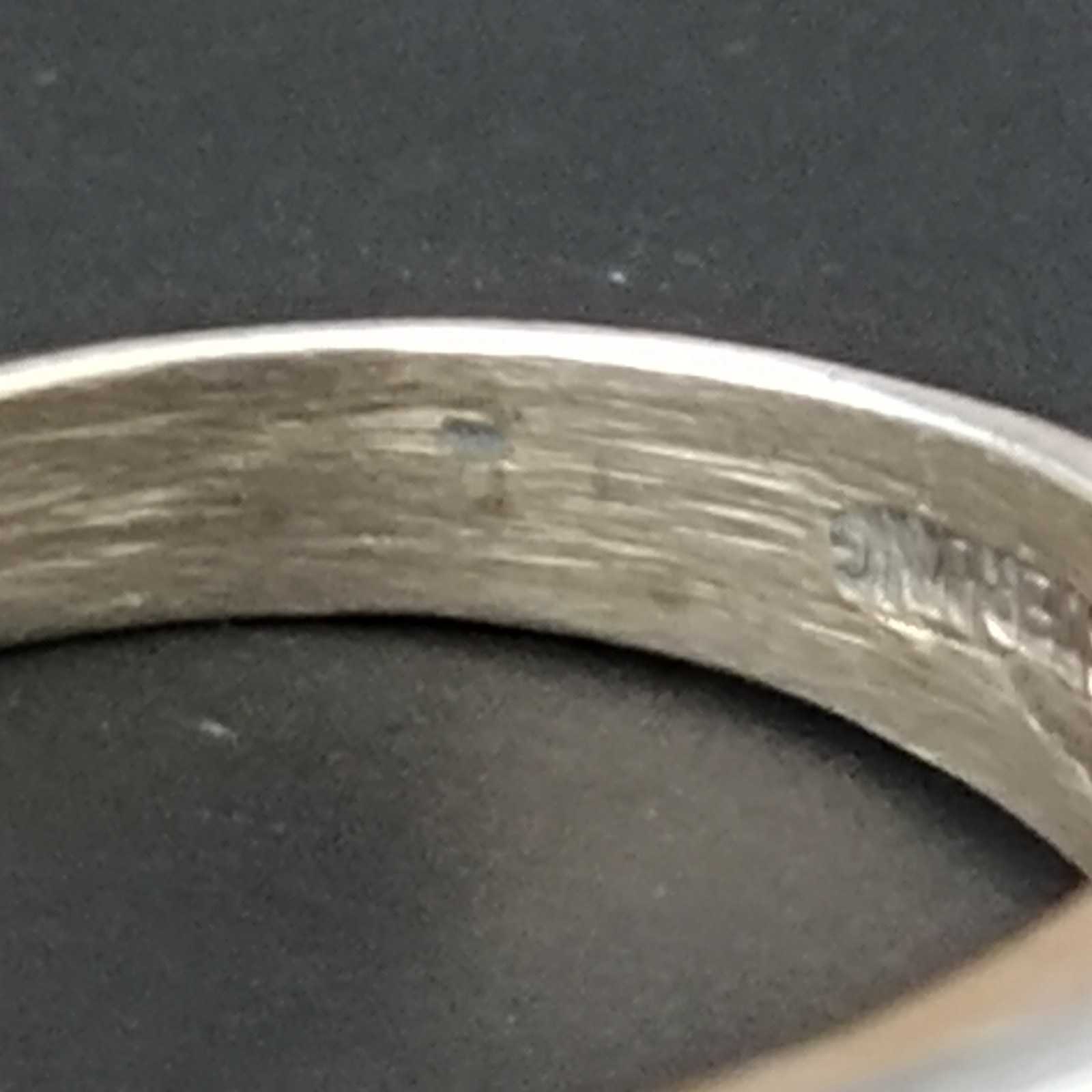 Vintage Opal Ring Silver Brutalist Modernist Israeli Men’s Pinky Women Abstract