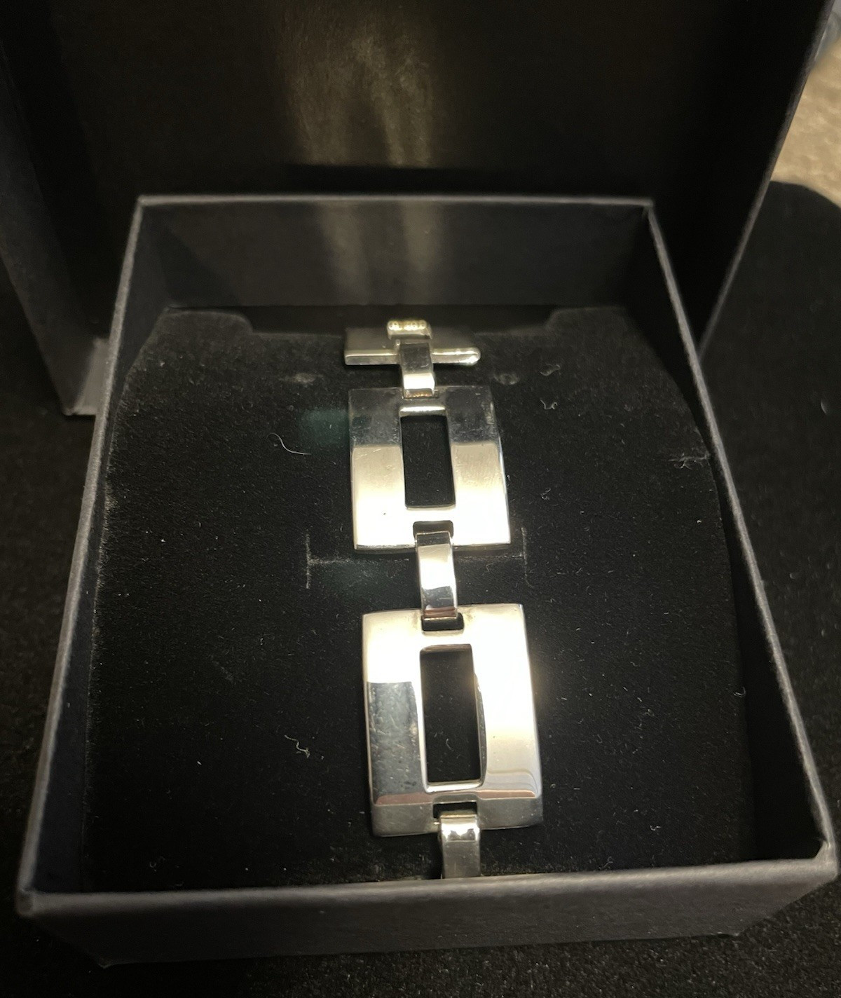 Vintage 1980’s Sterling 925 MEX Bracelet Art Deco Panel Link 6.5 In 18 gr Sale!
