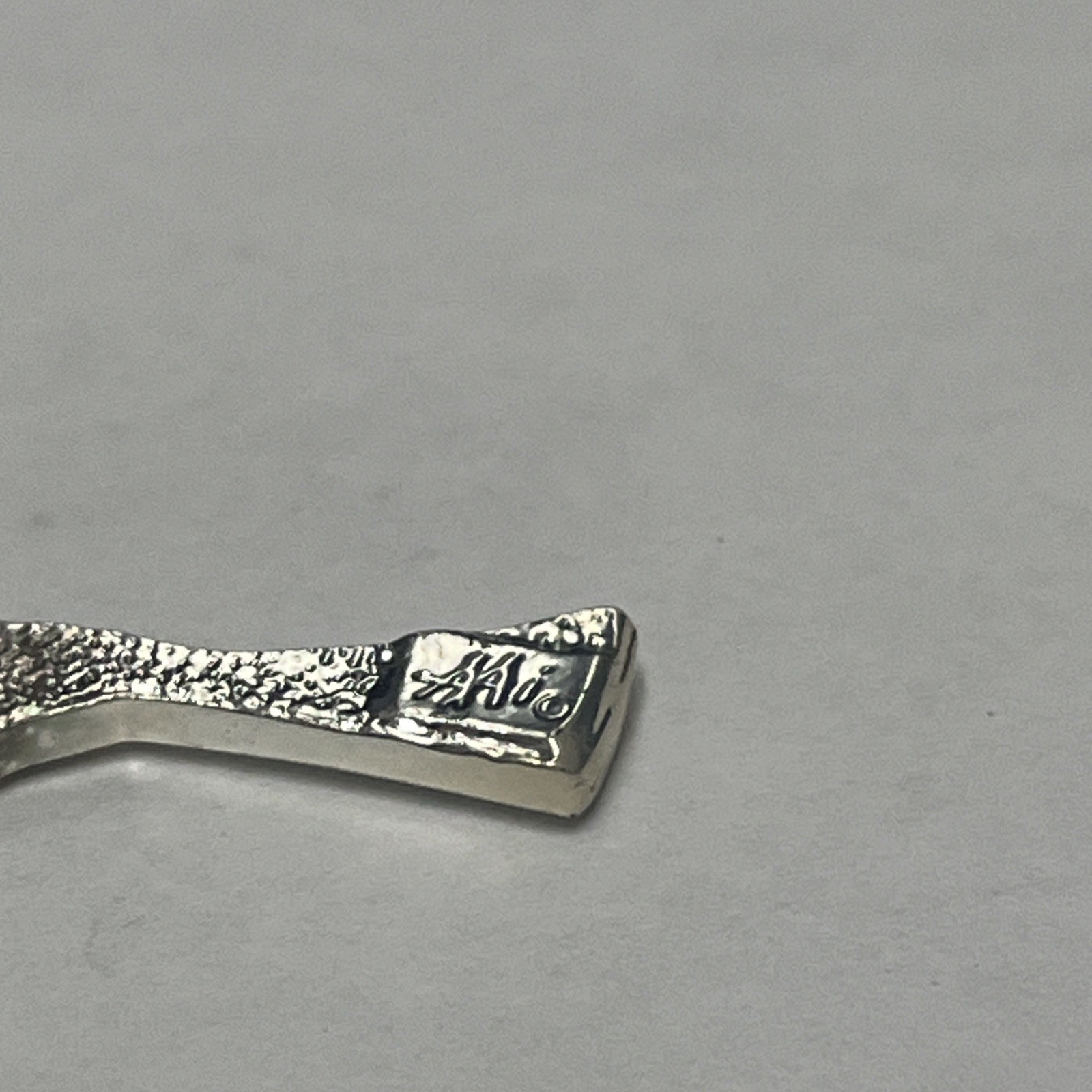 Vintage Silver Halo Angel With Wings & Blowing Trumpet Brooch Lapel Pin Costume
