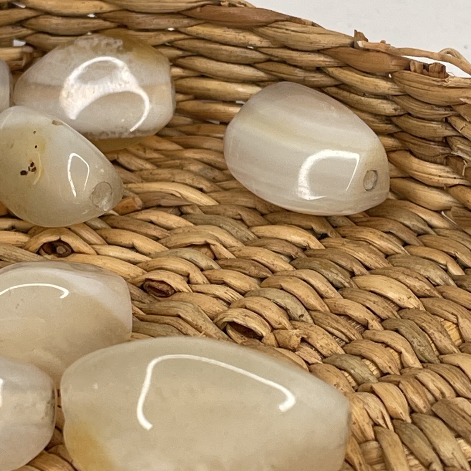 Beads Loose Lot of Natural Stone Polished Faceted 15 Count Quartz