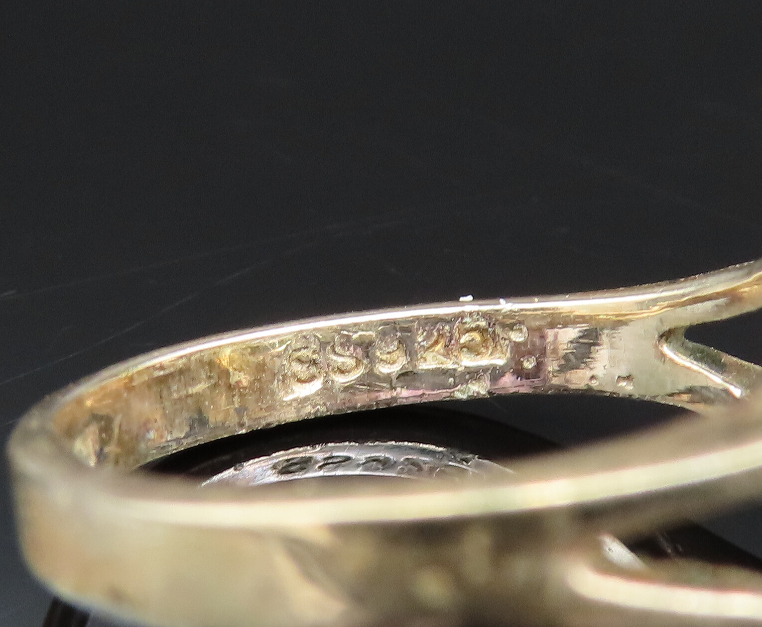 925 Sterling Silver Vintage Citrine & Cubic Zirconia Flower Ring Sz 7.5 RG25496