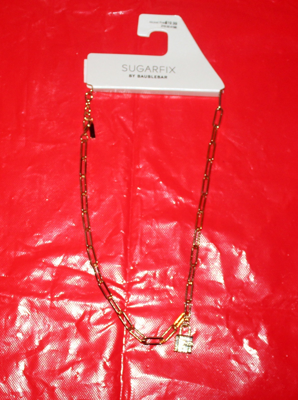 Sugarfix by Baublebar Nickel Free Necklace with Lock Pendant *NEW*