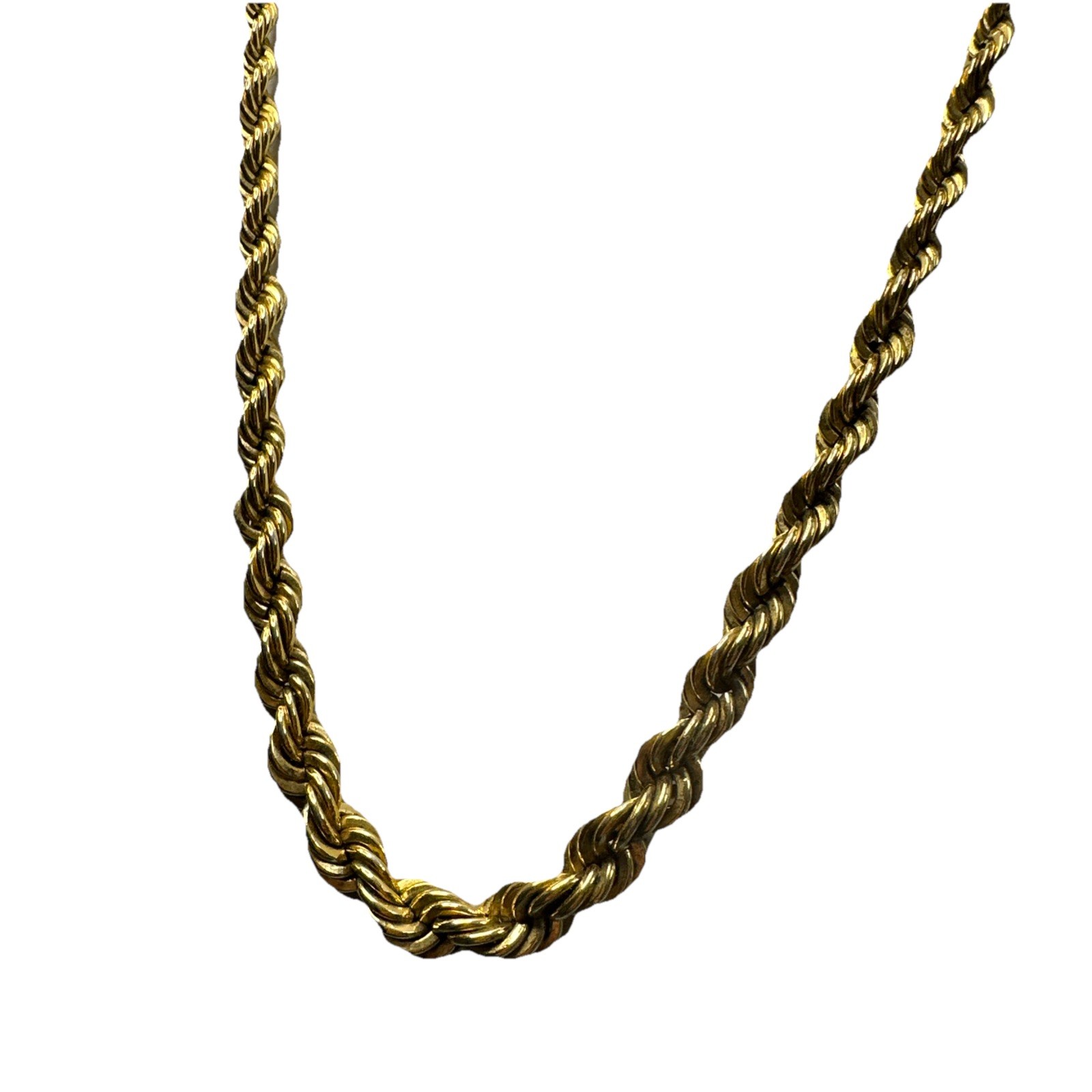 Graduated Rope Necklace Monet Gold Vintage 18in Hearty Work Play Casual Business