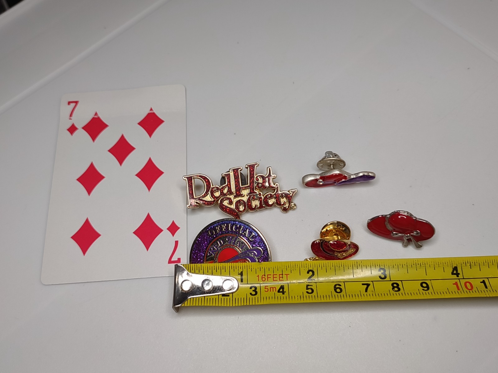 Lot Of 5 Red Hat Society Pins