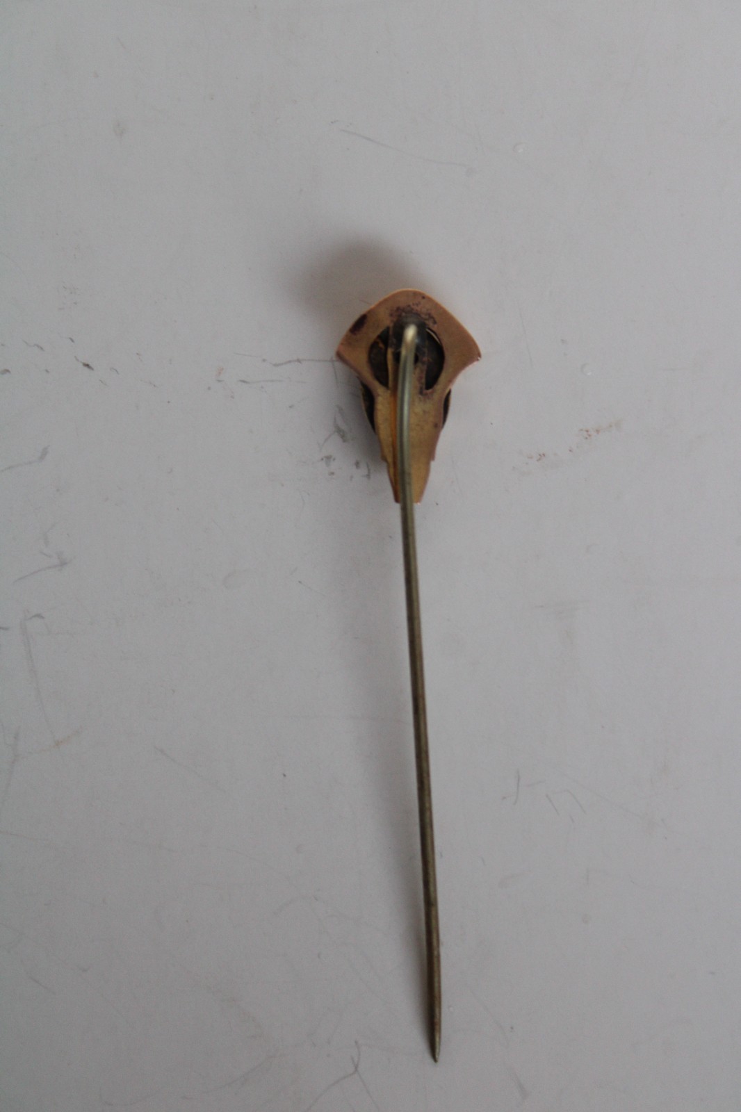 (2) Antique Art Nouveau Cameo & Shield Portrait Stick Pin