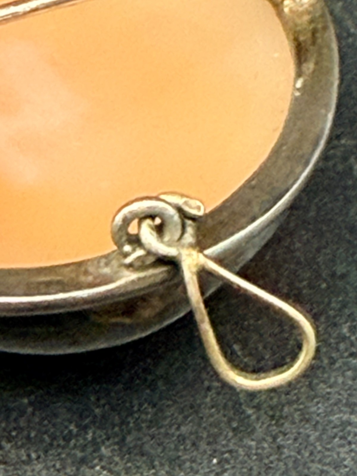 Vintage Shell Cameo Pendant Brooch – 800 Silver