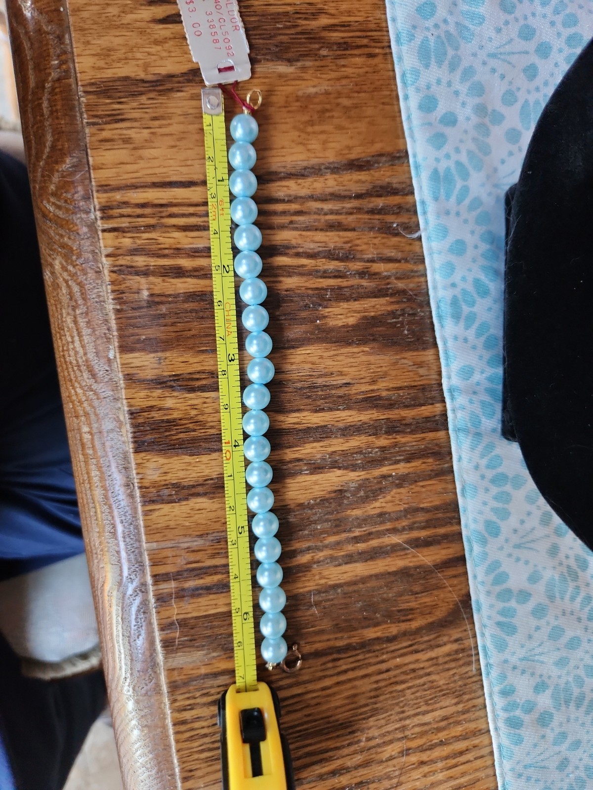 Vintage Vendome Pale Blue Beaded Necklace Bracelet and Clip Earrings – NOS LOT