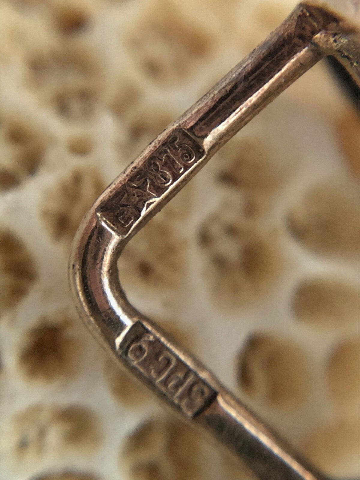 Unique Vintage Earrings Gilt Sterling Silver 875 Soviet Estate Rock Crystal USSR