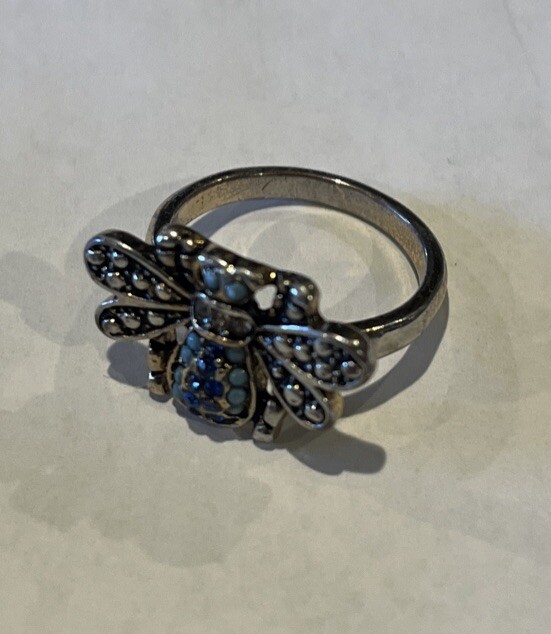 KJL Signed Bee Brooch With Unsigned Bee Earrings And Ring