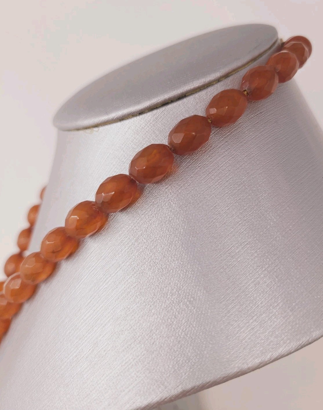 Antique Baltic Untreated Honey Amber Necklace Gold Filled Chain