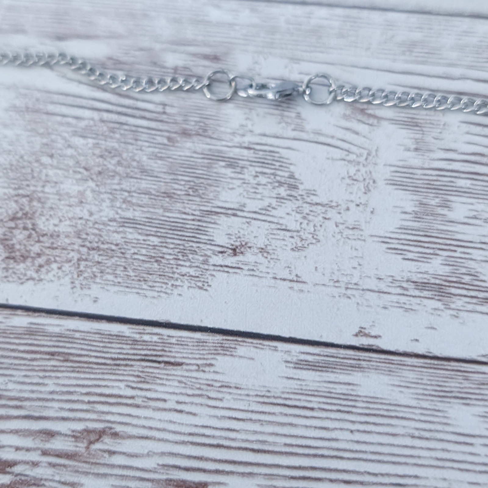 Vintage Necklace Layered Silver Tone with Black Accents Statement