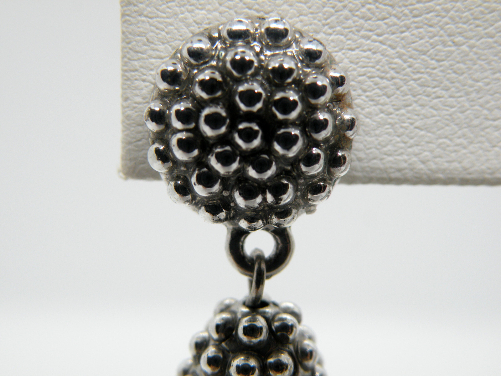 Vtg Sugarfix by Baublebar Signed Silver Tassel Beaded Women Earrings – 67c15