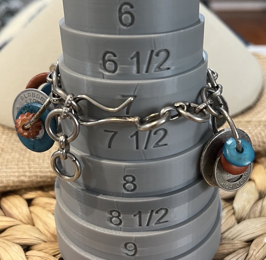 Vintage Artisan Crafted Coin Charm Bracelet Mixed Materials Estate Jewelry Boho