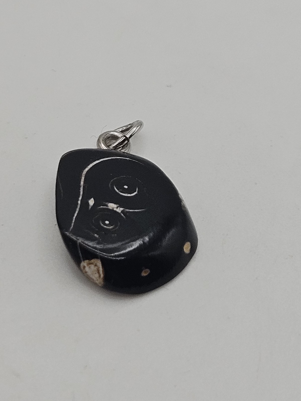 Vintage Black Coral Pendant