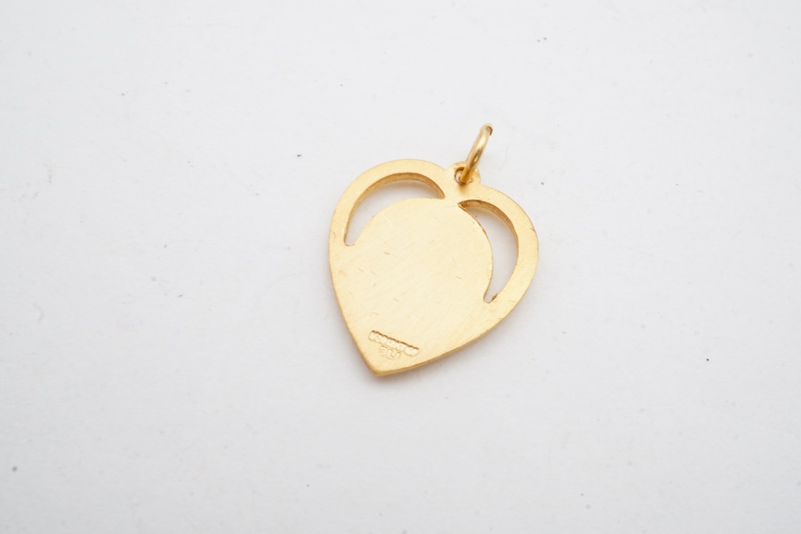 Vintage Gold Filled Guardian Angel Heart Pendant